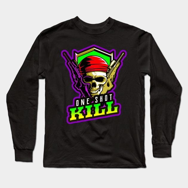 One Shot Kill Sniper Long Sleeve T-Shirt by Shawnsonart